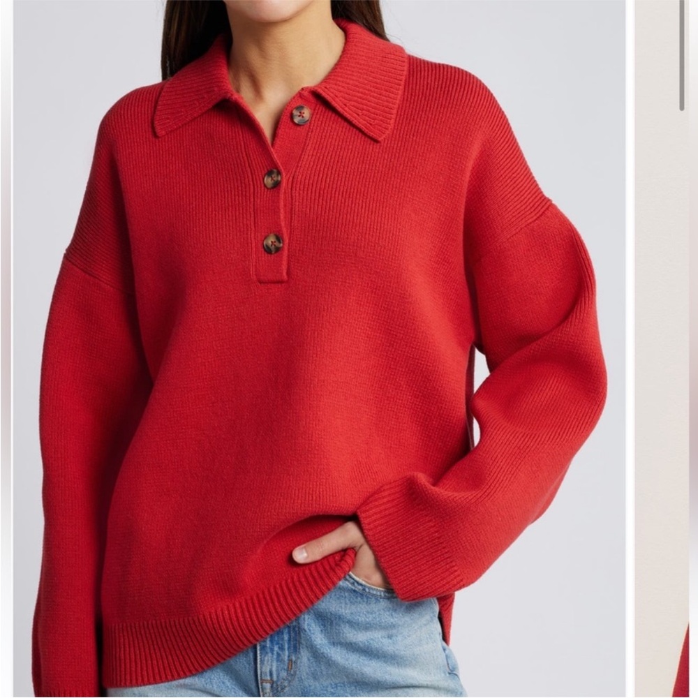 Reformation Brooklyn Cotton Sweater